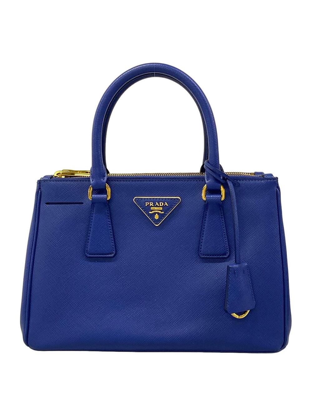 Prada Galleria Mini Bag Blue Saffiano #358028P15B